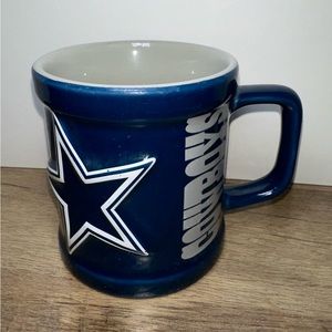 2000 Dallas Cowboys MUG 3D Raised Star 10‎ oz. Cup, Ceramic, NFL Y2K